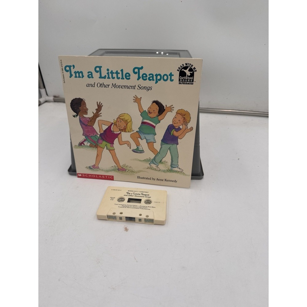 I'm a Little Teapot Scholastic 1994 Book & Cassette Movement Songs Vintage Rare - Picture 3 of 9